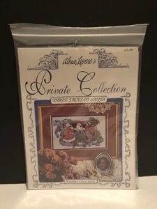 Alma Lynne Private Collection Three Faces of Santa Counted Cross Stitch Pattern - Picture 1 of 3