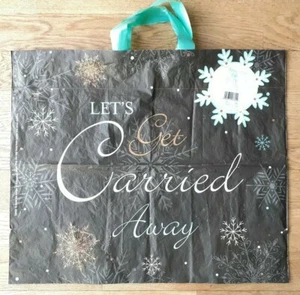 Poundland Christmas 'Let's Get Carried Away' Collectible Reusable Plastic Bag  - Picture 1 of 4