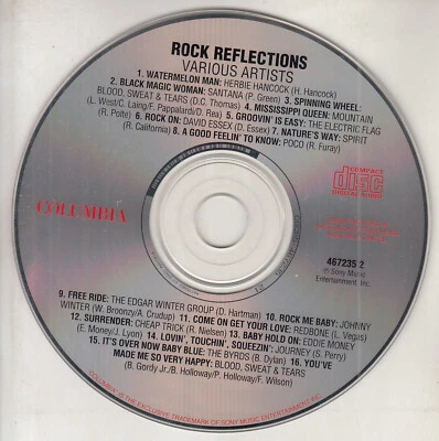 ROCK REFLECTIONS CD SANTANA EDDIE MONEY POCO THE BYRDS CHEAP TRICK DAVID ESSEX - Image 1 of 3