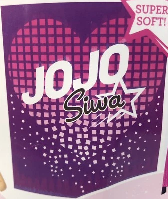 JoJo Siwa Plush Throw Blanket Purple 46" x 60" Nickelodeon Jay Franco New Pink - Image 1 of 4