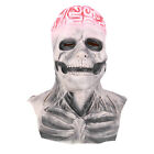 Halloween Skeleton Mask Death Horror Headgear Realistic Latex Movable Jaw Au