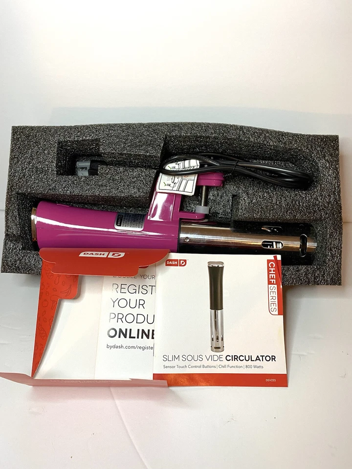 Dash Slim Sous Vide Immersion Circulator DSV255RMMAO1 Pink. - Image 1 of 1