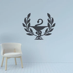 Arte de pared de metal 2 mm acero murales imágenes 3D decoración salud / farmacia - Imagen 1 de 2