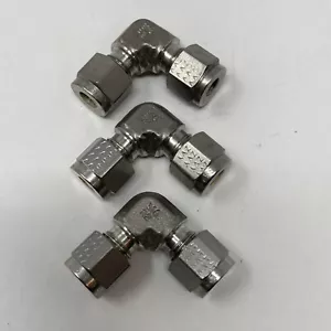 Tylok Stainless Steel 316, 90 Degree Male Elbow, 1/4" (Lot of 3) - Picture 1 of 5