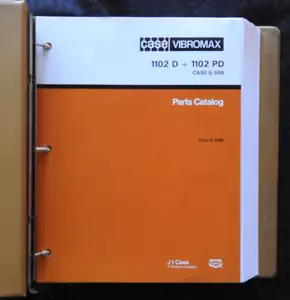ORIGINAL CASE 1102 D 1102 PD VIBRATORY ROLLER PARTS CATALOG MANUAL MINTY 400+ pg - Picture 1 of 13