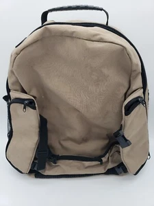 Recreational & Sports Canvas Backpack Tan Tennis Large Pockets & Ventilation - Picture 1 of 23