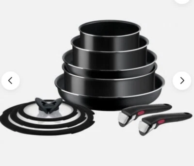 Ingenio Easy Cook & Clean L1549023 10 -Piece Pan Set - Black - Image 1 of 2