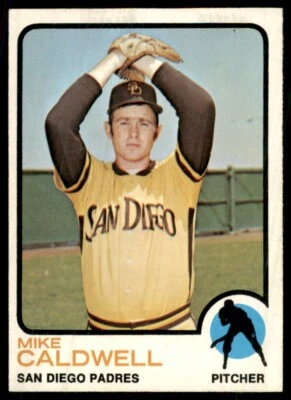 1973 Topps NM Mike Caldwell Rookie #182 - Image 1 of 2