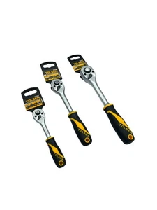 1/4" 3/8" 1/2" Tolsen Reversible Ratchet CrMo 72T - Picture 1 of 4