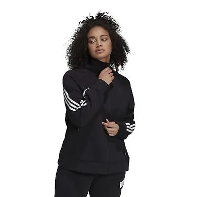 ADIDAS Women's Plus Size Future Icons 3-Stripes Zip-up Track Jacket, Black, 4X • 46.70€