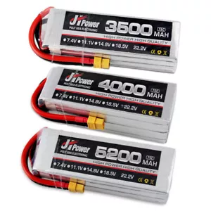 Batteria Li-po 5200mAh 4000mAh 3500mAh 7.4V-22.2V 75C per RC aereo/auto/barca - Foto 1 di 37