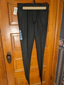 Neu mit Etikett Dockers 29 x 32 Herren vorne flach schwarz weiß Nadelstreifen GERADE PASSFORM D2 - Bild 1 von 7