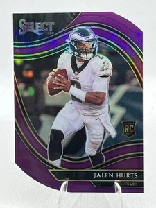 2020 Panini Select - [Base] - Purple Prizm Die-Cut #350 - Jalen Hurts RC - Bild 1 von 2