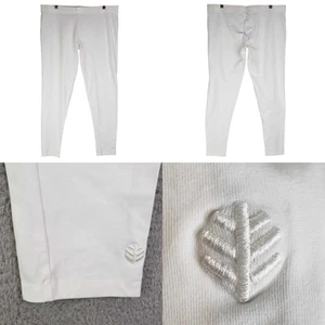 Coolibar Pant Pants Women's Size XL White Beach Lounge UPF 50+ Pull On Cotton - Picture 1 of 10