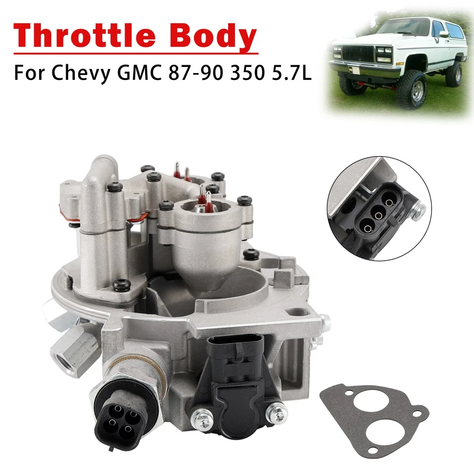 🌟Cuerpo del acelerador para camioneta Chevy GMC 87-90 350 5,7 L Silverado Tahoe Suburban TBI Foto 1 de 4