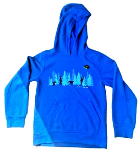 Felpa con cappuccio L.L.Bean Adventure blu outdoor #508004 ragazzo ragazzo taglia 6X/7 - Foto 1 di 11