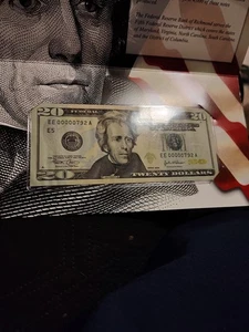 2004 20 Dollar Federal Reserve Richmond Low Serial # EE00000792A - Picture 1 of 1
