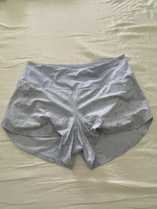 Corto Lululemon Speed Up tiro alto forrado 4" Run Train Gimnasio Azul Talla 10 - Imagen 1 de 4
