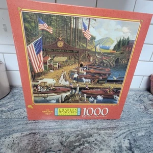 Charles Wysocki's "Wooden You Like a Ride?" 1000 Pc Jigsaw Puzzle Vtg 1997 NEW - Picture 1 of 3