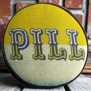 Jonathan Adler Nadelkissen "Pille" dunkelblau Samt im Ruhestand Überwurf Akzent - Bild 1 von 11