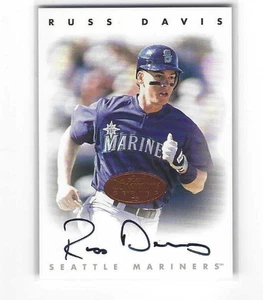 Tarjeta de autógrafo Leaf Signature Series Russ Davis 1996 - bronce - Imagen 1 de 2