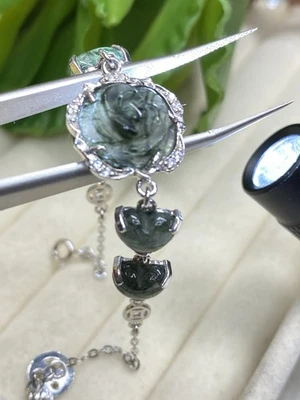 Pulsera Rosa Cuarzo Rutilado Piedras Preciosas, Muñeca 15cm Foto 1 de 4