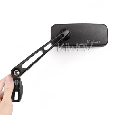 Espejos retrovisores de carenado negros ClassicMX base negra para Ducati 899 Panigale ABS 14'-15' Foto 1 de 4