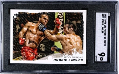 2011 Topps UFC Robbie Lawler Rookie Card SGC 9 Mint  - Image 1 of 2