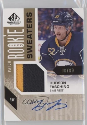 2016-17 SP Game Used Inked Rookie Sweaters /99 Hudson Fasching RPA Patch Auto RC - Image 1 of 2