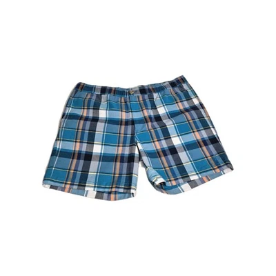 Original Penguin Men's Shorts Size L Slim Fit Stretch Blue Plaid Chino New 11 - Image 1 of 4