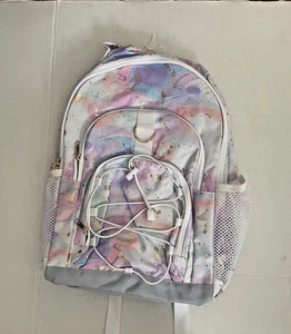 Pottery Barn Teen Color Flow Metallic Aquarell Batik Rucksack Neu ohne Etikett groß - Bild 1 von 5