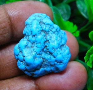 Piedras preciosas sueltas cabujón áspero turquesa magnesita azul natural 68 quilates ME-13592 - Imagen 1 de 5
