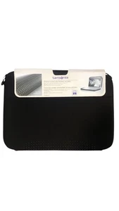 Samsonite Jet Black Laptop Case Protective Sleeve 17 - Picture 1 of 3