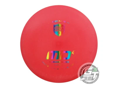 USED DiscMania P-Line Stiff MD4 167g Red Rainbow Foil Midrange Golf Disc - Image 1 of 2