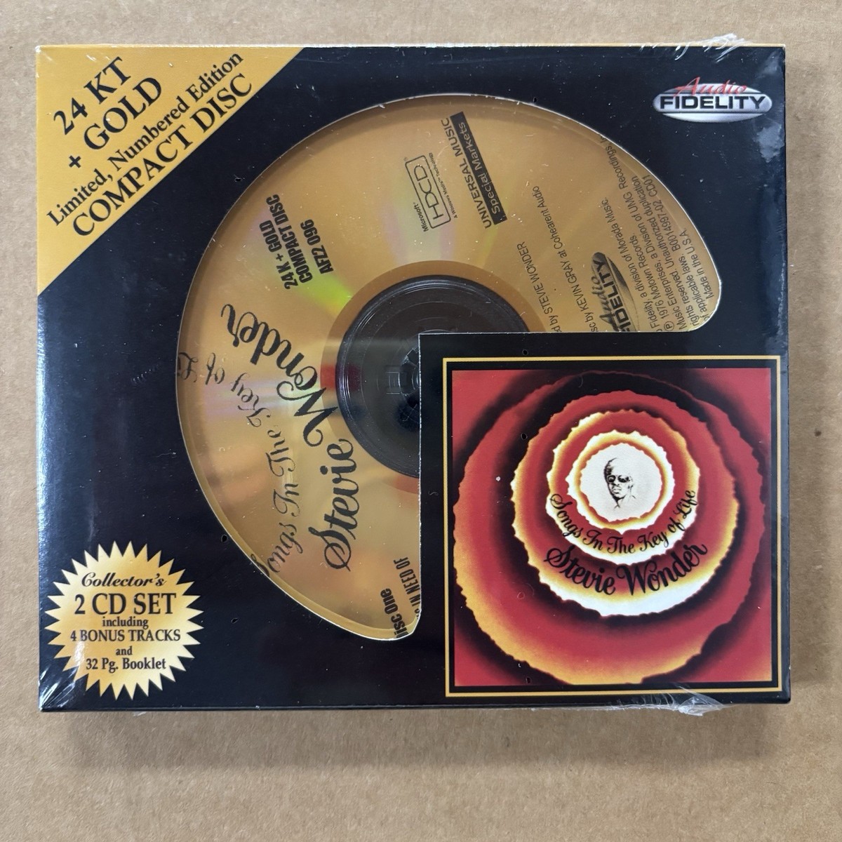 24KT GOLD CD☆Stevie Wonder/Songs In  2CD 24k Gold Disc Music CDs Stevie Wonder for sale | eBay
