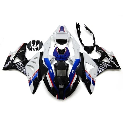 Kit Carenados Blanco Azul para BMW S1000RR 2009 2010 2011 2012 13 2014 Carrocería ABS Foto 1 de 4