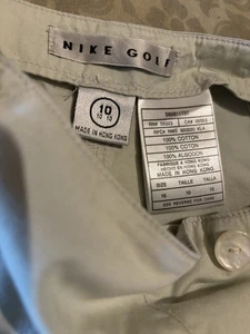 Pantalón corto Nike Golf para mujer talla 10 algodón caqui - Imagen 1 de 10