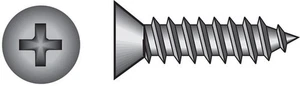 Hillman 80207 Tornillo de chapa de cabeza plana Phillips chapado en zinc #10 x 1 pulgada - Imagen 1 de 1