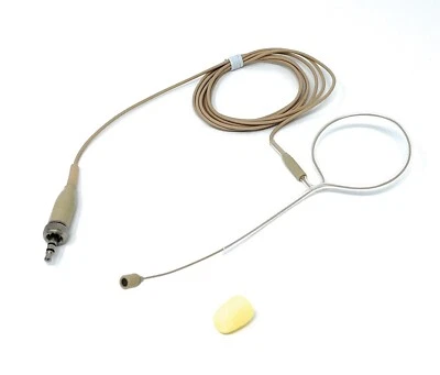 J&P Single Earhook Omni-directional Headset Microphone for Sennheiser Transmitters