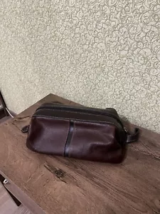 FOSSIL VINTAGE LEATHER BROWN RARE MINI BAG - Picture 1 of 7