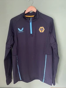 Wolverhampton Wanderers Football 2021/22 Training Viertel Reißverschluss Top Castore Größe M - Bild 1 von 7