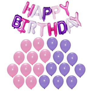 Happy Birthday Balloons Banner Self Inflating Bunting Party Decoration BALONS UK - Picture 1 of 41