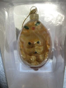 Kurt S Adler blown Christmas glass ornament Lab Puppy Dog In Red STOCKING origin - Picture 1 of 7