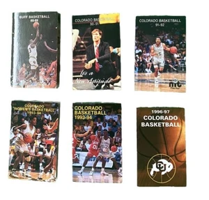 Colección de 6 horarios de baloncesto 1988-97 Universidad de Colorado UC Buffaloes - Imagen 1 de 2