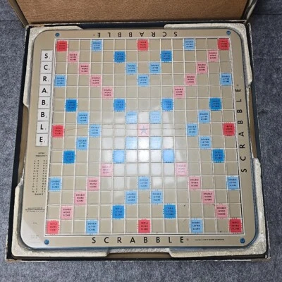 Revolving Scrabble Crossword, Deluxe Edition, 1977, Complete, in Original Box - Image 1 of 4