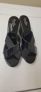CHARLES by Charles David Wedge Platform Sandals Women Sz. 10M Black  - Picture 1 of 6