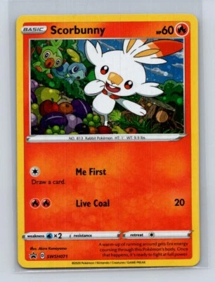 SWSH: Sword & Shield Promo Cards #SWSH071 Scorbunny Promo Holo - Image 1 of 2