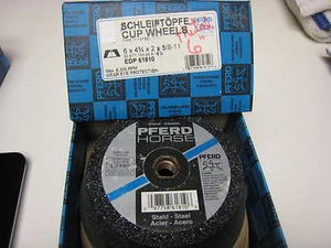 Pferd EDP61810 Cup Wheel 6" z 4-3/4" x 2-5/8" tall 5/8-11 threads made GERMAN - Picture 1 of 5