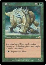 WOTC MtG Nemesis Rhox (R) (Foil) NM