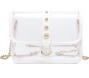 KUI WAN Clear Bag Stadium ApprovedClear Purse for Women Clear Crossbody Bag f... - Picture 1 of 5